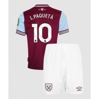 West Ham United Lucas Paqueta #10 Heimtrikotsatz Kinder 2024-25 Kurzarm (+ Kurze Hosen)